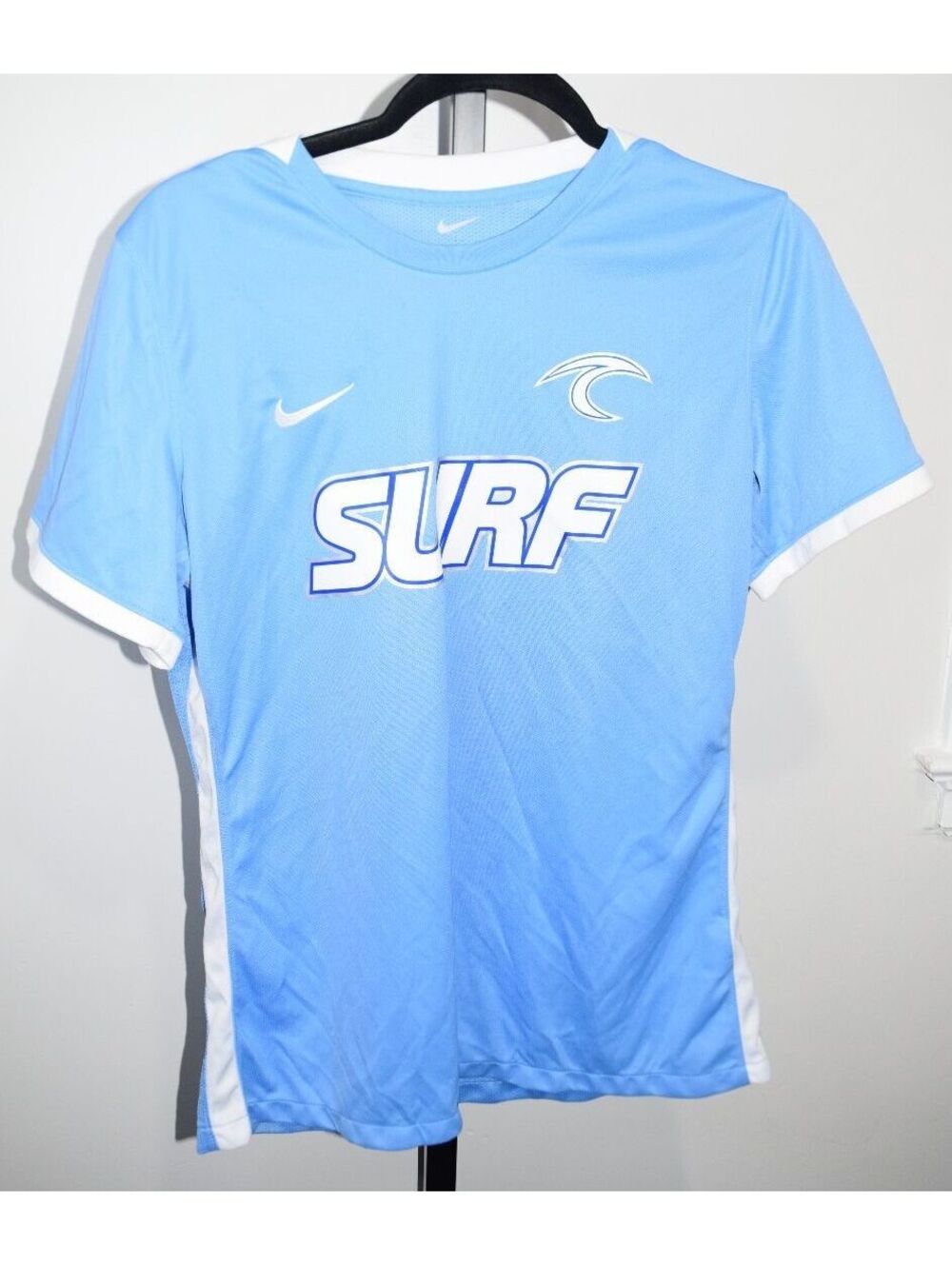Nike Surf WPL #32 Light Blue Slim Dri Fit Jersey LG